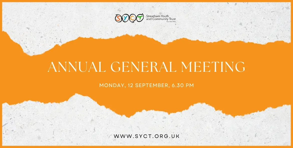 Annual General Meeting, Monday, 12 September, 6.30 PM