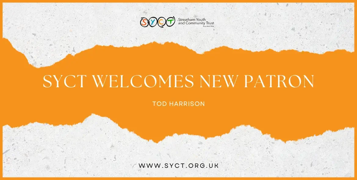 SYCT welcomes new Patron – Tod Harrison SYCT welcomes new Patron – Tod Harrison